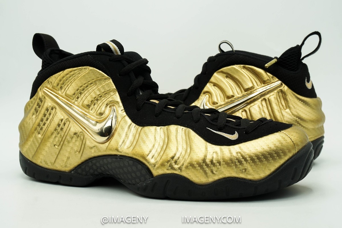 Nike Foamposite 金色/黒 バスケットシューズ バスケットボール