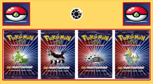 Lote de envoltorios vacíos 100 % auténticos de JCC Pokemon | ZAFIRO RUBÍ ex - Imagen 1 de 9