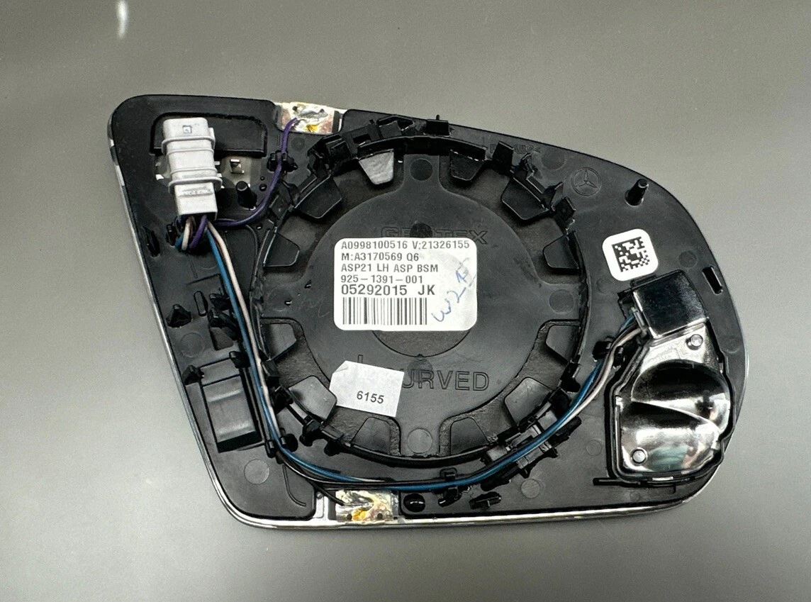 Orig Mercedes W213 Exterior Mirror Glass Left A0998100516 Blind  