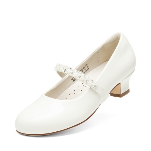 Girls Low Heel Pumps Dress Shoes Mary Jane Shoes Princess Shoes Wedding Shoes - Picture 13 of 16