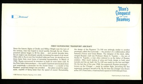Postal History FDC Malawi #421 Airplane plane Aviation Manned Flight 1983 - Picture 2 of 2