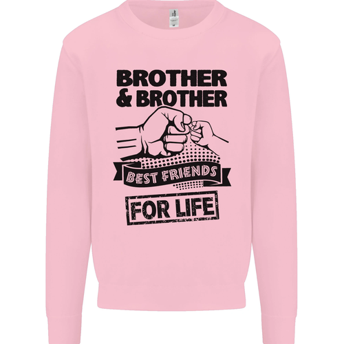 Brother & Brother Friends for Life Funny Kids Sweatshirt Jumper - Picture 49 of 87