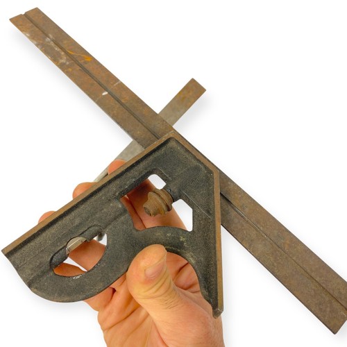 Scherr Tumico St James Minn No 26 0023 Combination Square 12 in Made USA, 2 Pcs - Picture 5 of 9