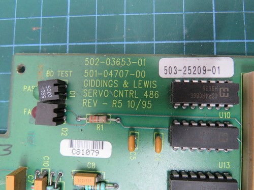 GIDDINGS & LEWIS 501-04707-00 SERVO CONTROL BOARD 502-03653-01+ Encoder SBX card - Picture 3 of 9