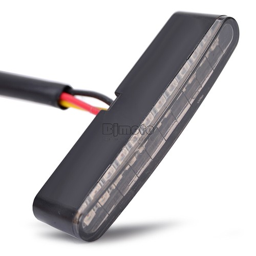 Mini 12 LED Motorcycle Tail Light Tail Light Bike Rear Running Stop Brake Lamp - Foto 7 di 12