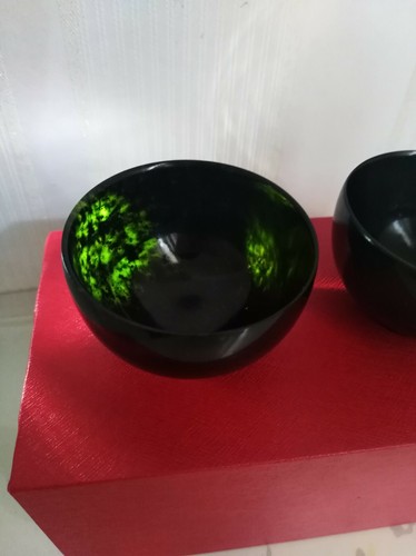 100%Natural black Green Jade Cup Bowl Jade Winebowl Diameter about 5.2cm 2inch - Picture 12 of 12