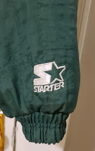 Green Bay Packers Hooded Jacket Starter NFL Pro Line Size M Nearly New Vintage - Picture 6 of 12