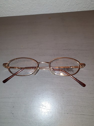 Parade Eyeglasses 1516 Gold Oval Frames 47-18-135 Flex Hinge Women’s Glasses - Picture 3 of 8