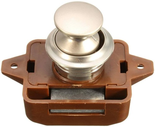 2pc Push Button Cabinet Latch for RV Camper / Motor home Cupboard Caravan Lock B - Picture 6 of 6