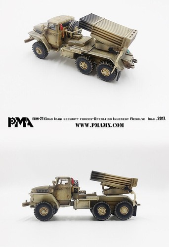 Pma1/72 Soviet Bm-21 Hail Rocket Launcher Iraq 2017 Model Ornament Toys - Picture 11 of 13