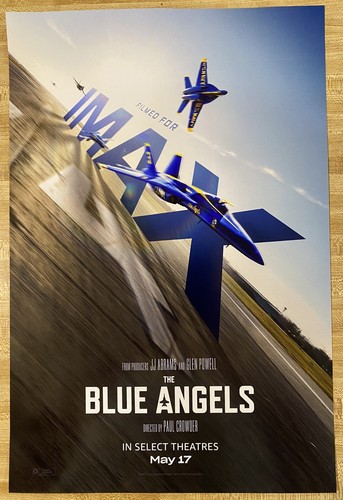 The Blue Angels Movie Poster 12"x18” Filmed for IMAX Navy Blue Angels - Picture 4 of 4