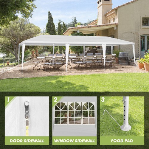 10*30FT Wedding Tent with 5 Removable Sidewalls,Outdoor Use for Party Wedding - Picture 8 of 11