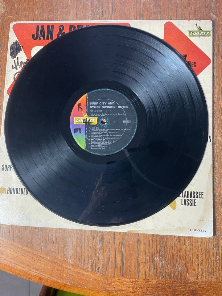 Jan & Dean- Surf City And Other Swingin' Cities LP 1963 Rock Pop Surf - Image 3 of 4