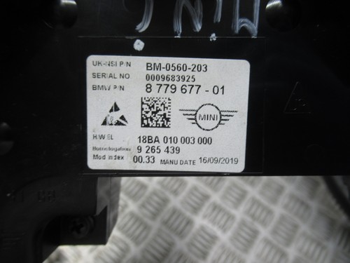 2019 MINI COOPER HATCH F56 1.5 PETROL MANUAL MK4 3DRS SPEEDOMETER REF21404 - Picture 6 of 10