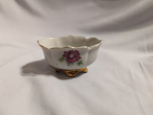 Unbranded Salt Cellar, Floral Pattern, Made in Occupied Japan, VTG - PRE-OWNED  - Picture 1 of 15
