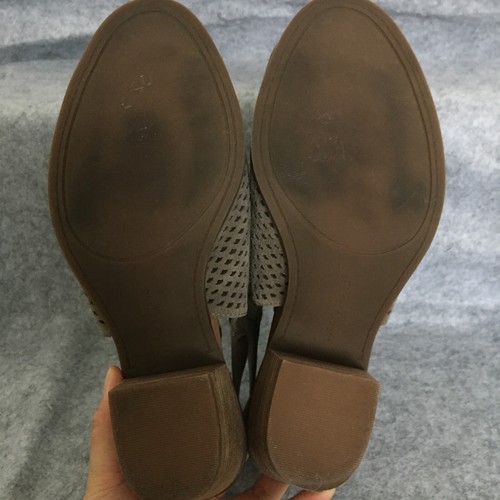 Lucky Brand Wildleder-Knöchelriemenschuhe mit Blockabsatz, Damenschuhe 9,5 (grau) - Bild 7 von 8