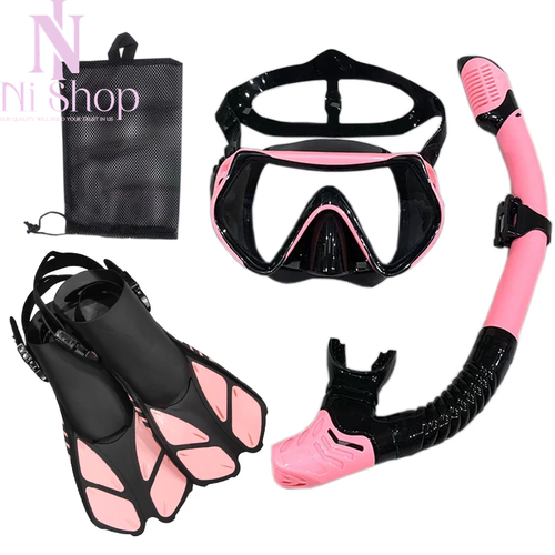 Snorkel Diving Mask And Goggles Diving Swimming Tube Set Snorkeling Gear Adults - Picture 2 of 32