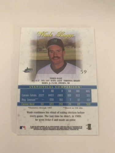 1998 TOPPS BASEBALL GOLD LABEL CLASS 1,2,3 & BLACK LABEL CLASS 1,2,3 YOU PICK - Picture 83 of 200
