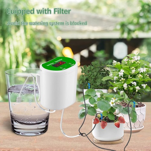 Automatische Bewässerungssystem,Zimmerpflanzen Bewässerung Timer mit Wasserpumpe - Bild 4 von 12