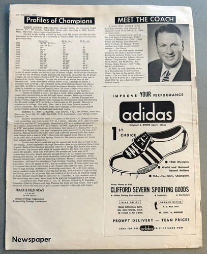 1960 Track & Field News 10 numeri mensili - mancanti novembre e dicembre - rivista sportiva - Foto 5 di 22