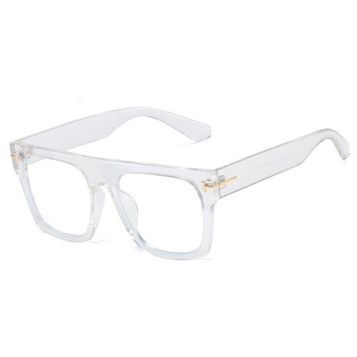 Oversize Eckig Anti Blaulicht Kurzsichtigkeit Brille Herren Damen Großes Gestell Brille - Bild 7 von 12