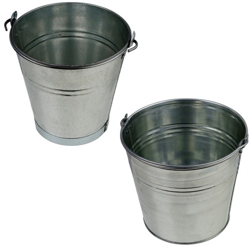 Zinkeimer Blecheimer verzinkt 5-15 Liter Wassereimer Metalleimer Dekoeimer - Bild 1 von 9