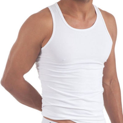 MENS SKY BLUE VEST 100/% COTTON GYM TRAINING TANK TOP T SHIRT MESH SLEEVELESS UK