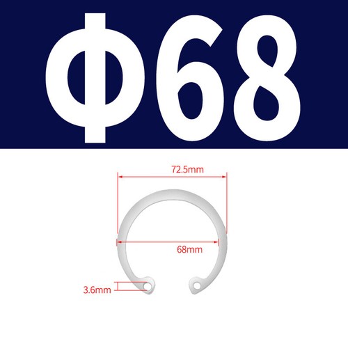 Internal Circlips Retaining Rings DIN 472 for Bores CirClip A2 Stainless/65Mn - Picture 57 of 140