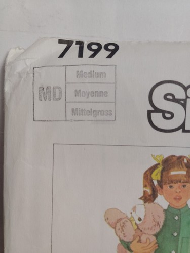 Footed Pajamas Sleeper Robe Pajamas M 4 5 Simplicity 7199 Sewing Pattern Boys - Picture 2 of 9