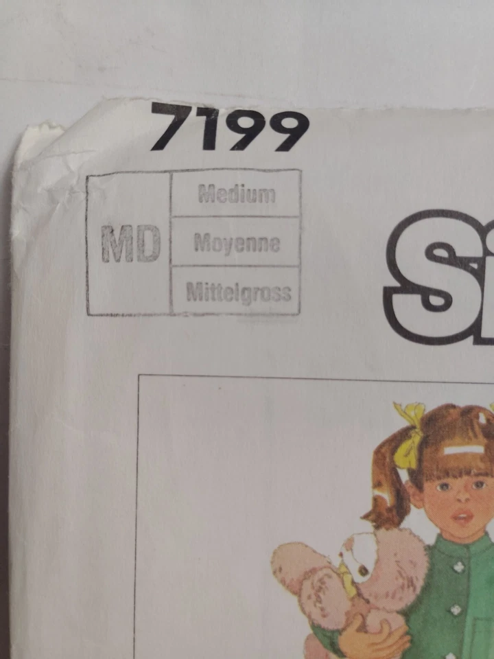 Footed Pajamas Sleeper Robe Pajamas M 4 5 Simplicity 7199 Sewing Pattern Boys - Image 2 of 4