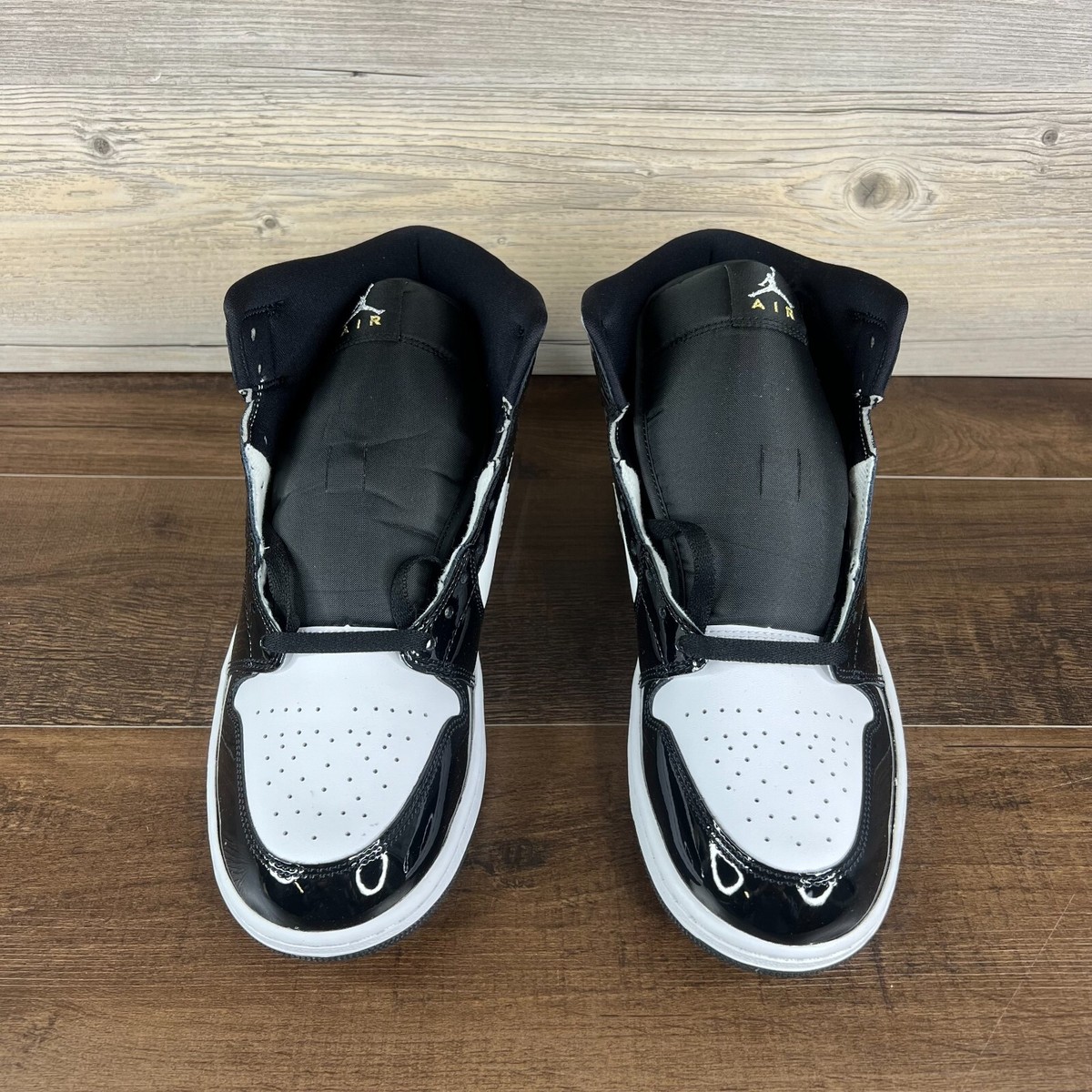 Air Jordan 1 ブラック/シルバー USA 9 Size 13 - Air Jordan 1 SE Mid Black White Metallic Silver