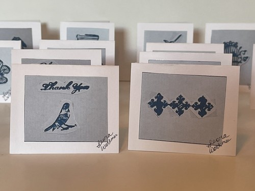handmade greeting cards -Summer Blue & Gray 2.5x3 ( 16 cards) For 6.60 - Picture 3 of 11