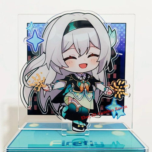 Anime Honkai: Star Rail Cute Firefly Desktop Stand Figure Collection Decor - Picture 1 of 6