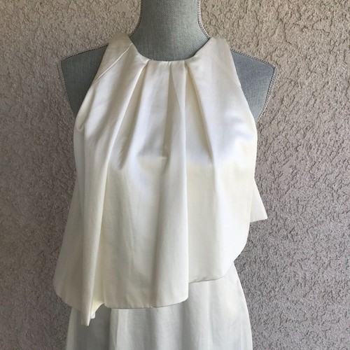 NWT $280 TALULAH "Last Chance" Ivory Silk Formal Dress - Medium - Picture 2 of 7