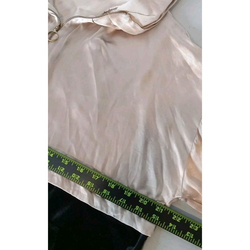 Zara Hoodie Womens Half Zip Boxy Oversized Colorblock Top Shirt Y2K Size L/XL - Picture 6 of 9