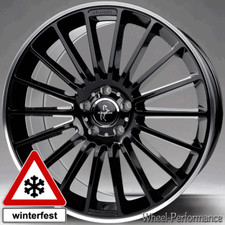 20 Zoll K1 Alufelgen 8,5x20 5x120 ET30 in schwarz mit poliertem Rand für BMW