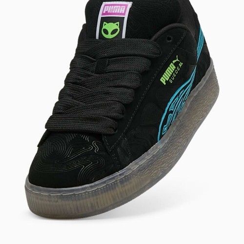 Puma Suede XL Alien Black Blue Green 402245-02 Men's Size - Picture 13 of 15