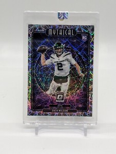 Zach Wilson Donruss Optic 2021 RC Rookie Mythical MY-22 Silver Lazer Prizm