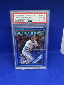 2023 Topps Silver Pack Christopher Morel Blue Refractor /150 #T88C4 PSA 10 Gem