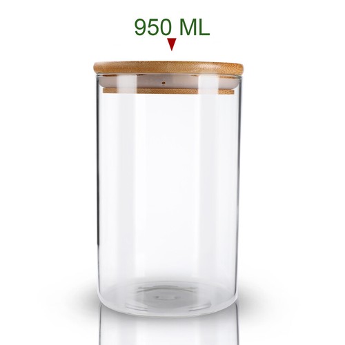 5 Stück Große Luftdichte Glas Lebensmittel Aufbewahrung Gläser Küche Kanister Set mit Bambus Deckel - Bild 17 von 19