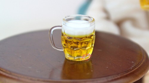 2 Stück 1/6 Fassbier Modell Mini Bierkrug Bar Tisch passend Actionfigur Szene - Bild 3 von 4