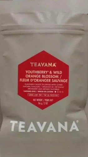 🍊 NEU! TEAVANA YOUTHBERRY & WILDE ORANGENBLÜTE 2 OZ TEE FABRIKVERSIEGELTER BEUTEL! DOSE - Bild 9 von 9