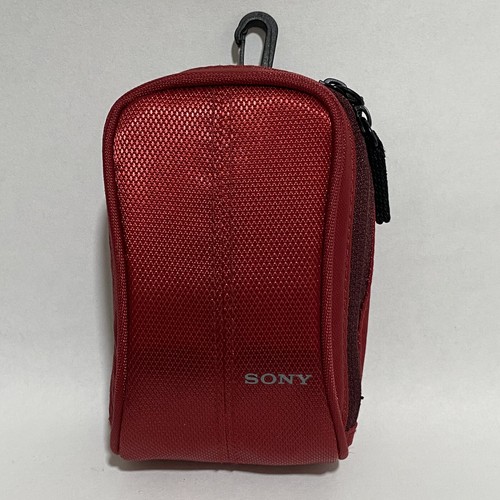 Sony Red Bloggie CyberShot soft carrying Case LCS-CSW LCS-CSW/R carry camera