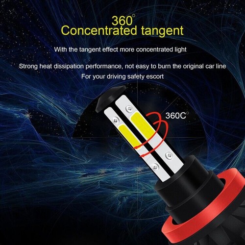 Bright LED Headlight + Fog Light Bulbs For Chevy Silverado 1500 2500HD 2007-2015 - Imagen 4 de 13