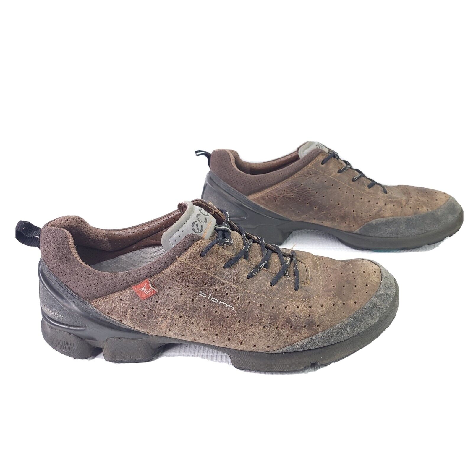 Lengtegraad oase afwijzing ECCO Biom Natural Motion Performance Terrain Yak Leather Hiking Shoe Sz 46  US 12 | eBay