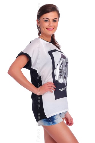 Party Loose Fit T-Shirt 09 Print Short Sleeve Top Casual Tunic Size 8-12 FT1761 - Picture 5 of 10