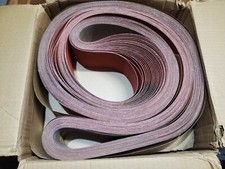 (10) 3M 3” x 118” 120 Grit Ceramic 747D Metal Sanding Grinding Finishing Belt