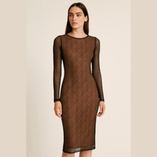 Versace Jeans Couture Lace Bodycon Dress Size 40 (US 4)