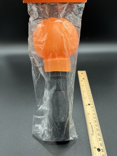 Vintage Happy Halloween 9" Jack O Lantern Lite-Up Stick Trick or Treating Light! - Picture 7 of 9