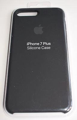 Genuine Official Apple iPhone 7 Plus Black Silicone Case